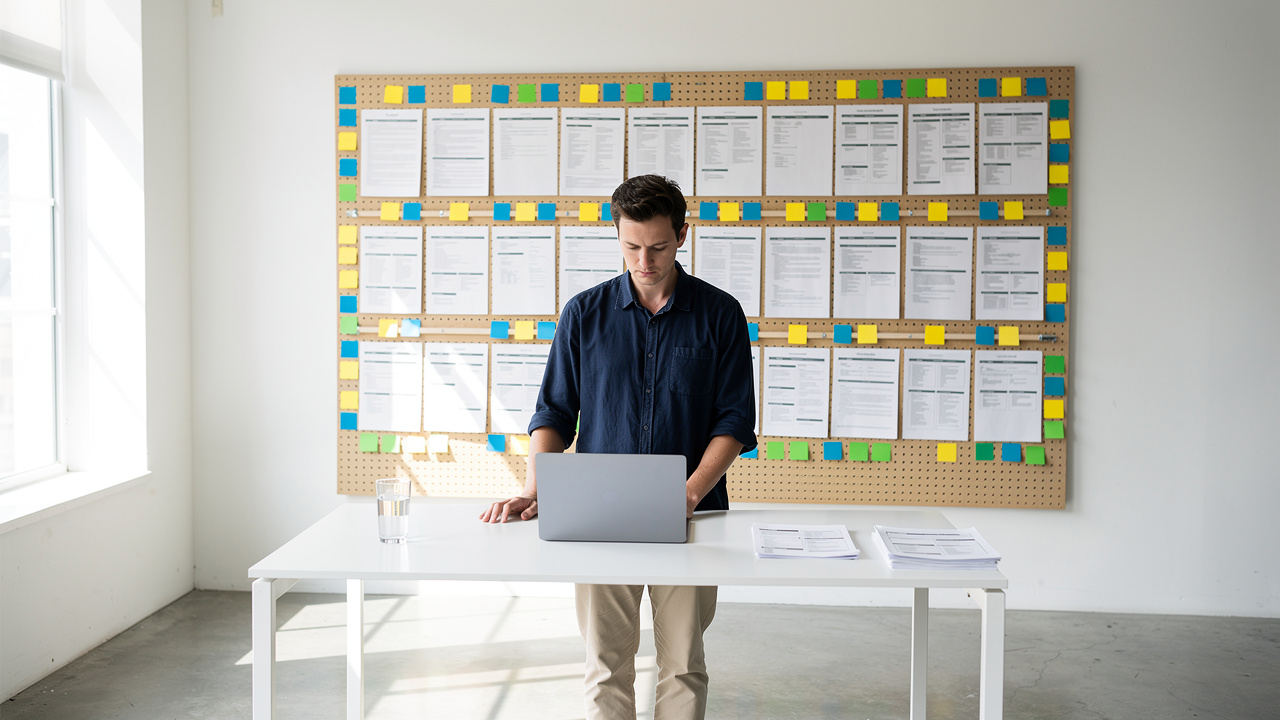 Content strategist organizing structured documents for AI-optimized content