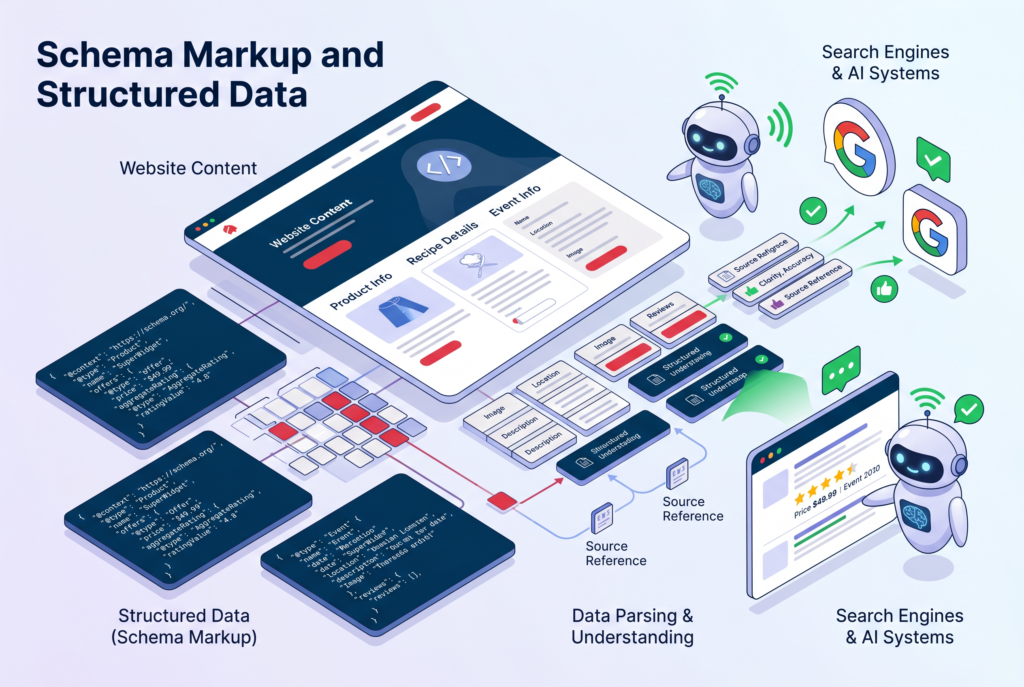 Schema markup and structured data